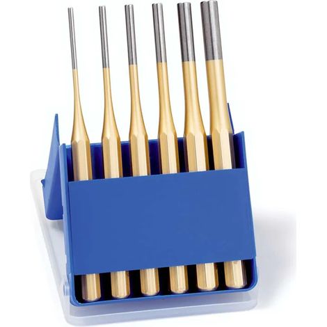 Attrezzi da percussione rennsteig cylinder pin punch set acciaio temprato design ottagonale