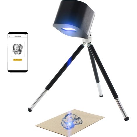 Graveur Laser, Puissance de 1,6 W, Zone de Gravure de 10 cm x 10 cm, Matériau en Alliage d'Aluminium, Connexion Bluetooth 4.0, Prend en Charge Android et iOS (1/5)