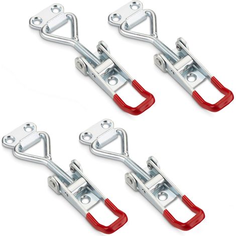 4er Set SOTECH Spannverschluss M5 (Haltekraft 165kg) Stahl verzinkt verstellbarer Hebelverschluss