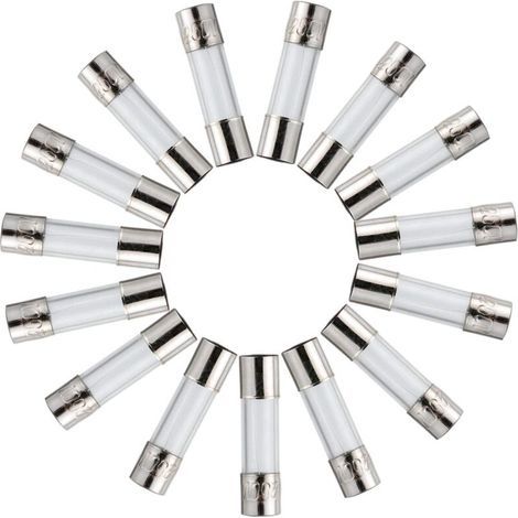 Assortiment de fusibles en verre à fusion rapide, 24 valeurs, 360 pièces, 250 V, 5 x 20 mm, 6 x 30 mm, 0,25, 0,5, 1, 2, 3, 4, 5, 6, 7, 8, 10, 12, 15, 20 A, emballés dans une boîte en plastique transpa (1/5)