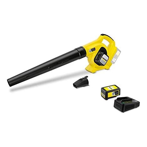 KÄRCHER 36 V Soplador de Hojas LBL 4 Battery Set, con batería 36 V/2,5 Ah y Cargador rápido, Velocidad de Aire: 250 km/h, 2 Niveles de Velocidad, Tubo de soplado, Boquilla Plana con Borde rascado (1/5)