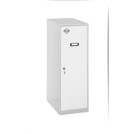 Simonrack Metall-Schrank Grau/Weiß für Außenlagerung