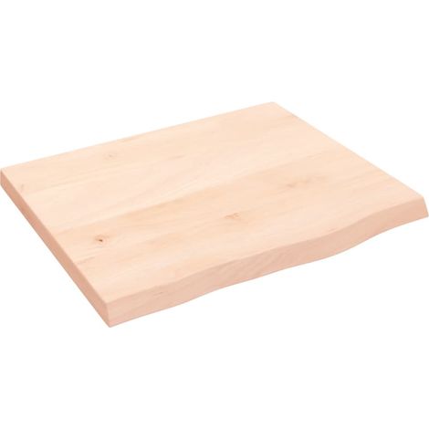 Maison Exclusive - Piano per Tavolo 60x50x(2-4) cm in Rovere Massello Non Trattato