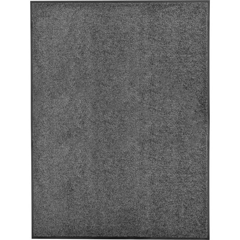 Felpudo lavable gris antracita 90x120 cm