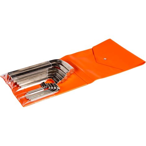 Bahco Metrischer Sechskant-Winkelschraubendreher-Satz, vernickelt, 2 bis 22 mm - 15-tlg. (1/3)