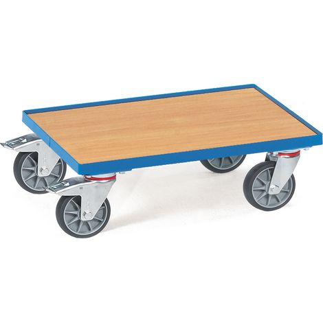 Fetra Eurokasten-Roller mit Holzwerkstoffplatte und 15 mm hohen Rand (1/2)