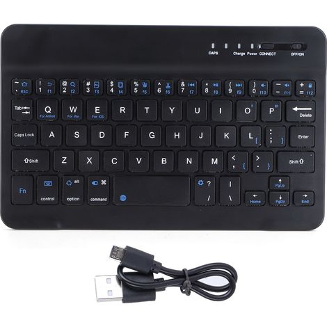Mini Clavier Bluetooth - 59 Touches - Compatible iPad Air 5 Samsung Tablettes - Batterie 150 mAh - Noir