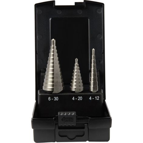 Projahn Stufenbohrer gerade Nut Set ECO HSS-G 3-tlg. (1/2)