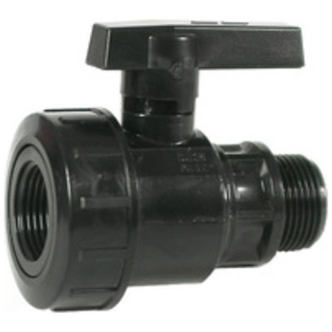RACCORDO PVC VALVOLA A SFERA MAS/FEM 3/4 Q.TA 10