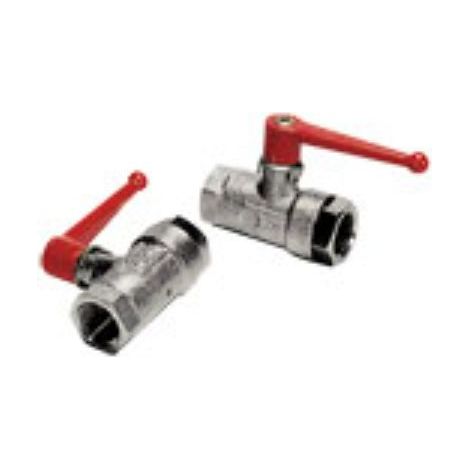 Robinet à boisseau sphérique manuel, 24.5mm en Laiton nickelé BSP 3/4" Vanne d'appareil ( Prix pour 1 )