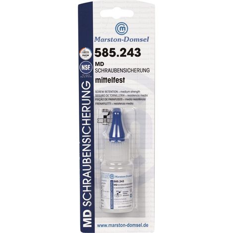 MARSTON Schraubensicherung 585.243 20 gmittelfest hochviskos dunkelblau NSF S6 Flasche