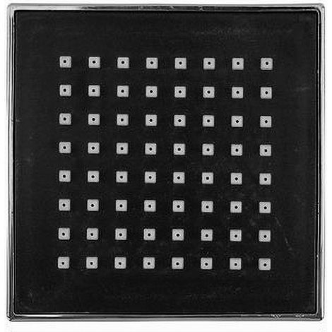 TRADE SHOP - Soffione Doccia Quadrato 10 X 10 Cm Ugelli Fori Bagno Miscelatore Moderno 69283 - (1/2)