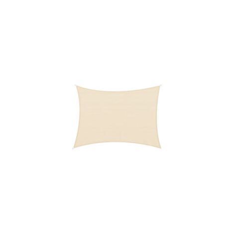 [NON UTILIZZATO] Tenda da sole a vela rettangolare 3x4m con anello in acciaio inox anti UV e corde in nylon per patio da giardino