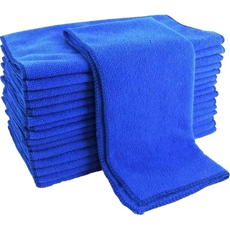 Mikrofaser-Reinigungstücher, fusselfrei, hochabsorbierend, 20PCS, Superfeine Faser (1/2)