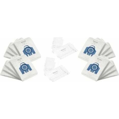 Lot de 16 sacs à poussière HyClean 3D efficiency pour aspirateurs Miele Filtration 99,9 % Remplacement hygiénique sans fuite (1/5)