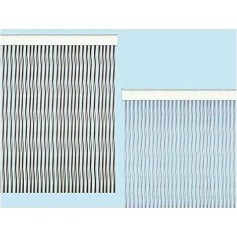 TendaTwist per porte in PVC antirumore antimosche Bianca cm 125X240 (1/5)