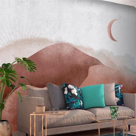 Papier peint Desert in the Moonlight - 150 x 105 cm (1/4)