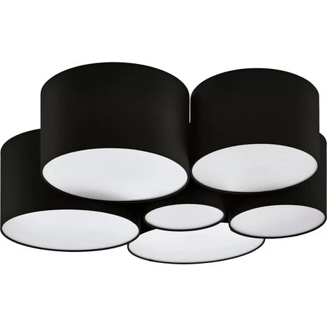 [GEBRAUCHT] B-Ware Eglo Deckenleuchte Pastore 2  ø 99 Cm Schwarz Stoff Deckenlampe Lampe Leuchte