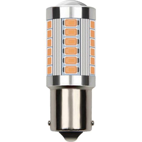 Ampoule de feu stop T20 ultra-lumineuse pour voiture, ampoule LED 33 SMD, ampoule de feu de recul, ampoule de clignotant pour feux de position latéraux-Red Light (1/5)