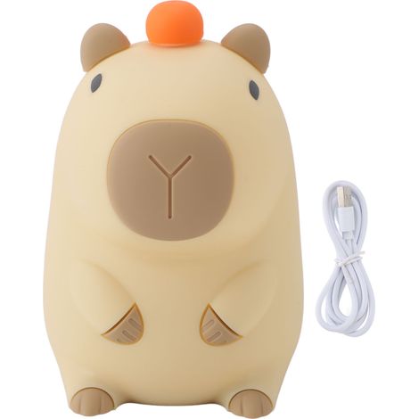 Capybara – veilleuse en Silicone, Rechargeable, variable, batterie 1200mAh, minuterie de 20 minutes, lampe de chevet pour chambre à coucher (1/5)
