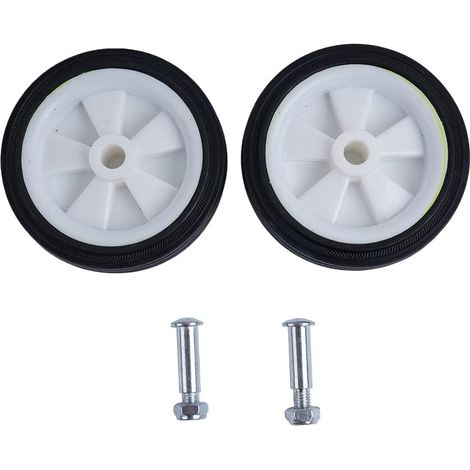 Lot de 2 roulettes pour compresseurs d'air, accessoires de compresseur d'air, roues de 15,7 cm, absorption des chocs, antidérapantes, silencieuses, stables