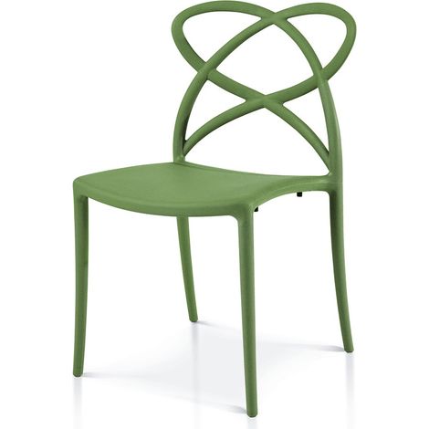 Sedia di Design in Polipropilene Avocado (1/3)