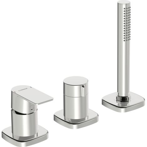 HANSA HANSASTELA Set de montage final pour bain/douche, 3 trous,