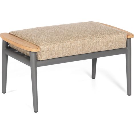 Sonnenpartner MONTGOMERY Hocker Fußhocker Sitzhocker Teakholz 48 x 77 x 44 cm
