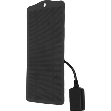 5W Portable Monocrystalline Solar Panel (BLACK) (1/5)