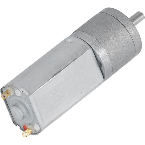 Moteur électrique miniature à engrenages CC 12 V JGA20-180, à balais de carbone, longue durée de vie, ultra basse vitesse et couple élevé (480 tr/min). (1/5)