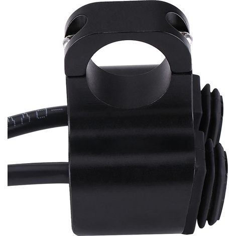 Interruttore manubrio per moto, pulsante di controllo maniglia universale per moto da 7/8 pollici in lega di alluminio CNC per faro