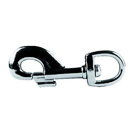 Koncreto Moschettone Tipo Redini Mm 55 Pz 2 In Acciaio Nichelato. In Blister.