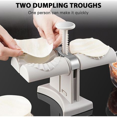 Machine à raviolis automatique à double tête pour usage domestique, presse à raviolis en acier (1/2)