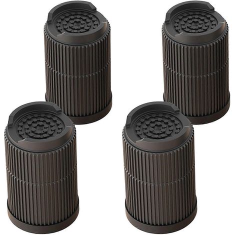 Quatre rehausseurs de pieds de meubles, antidérapants et silencieux, disponibles en plusieurs hauteurs, faciles à installer et parfaits pour la décoration intérieure. Disponibles en plusieurs couleurs (1/5)