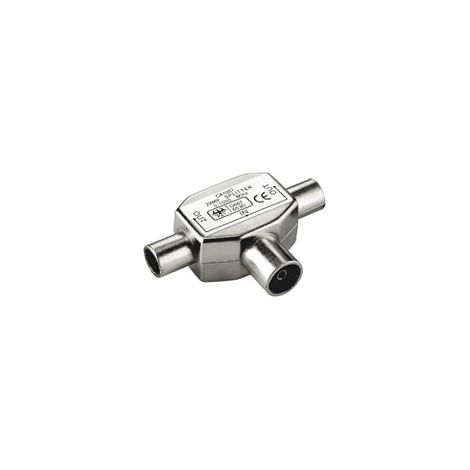 OEM Sdoppiatore per antenna TV  2 Maschio/Femmina  9.5 mm