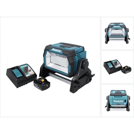 Makita DML 809 RM1 Akku LED Baustrahler 18 V 10000 lm + 1x Akku 4,0 Ah + Ladegerät