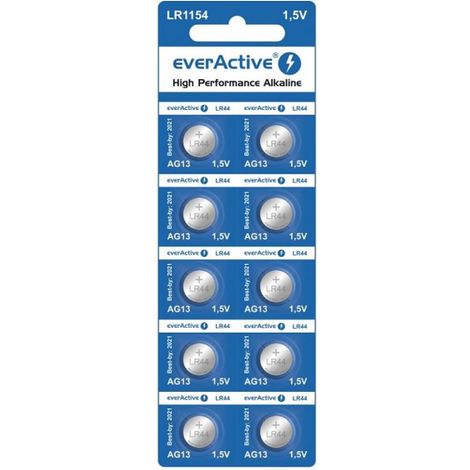 LR44 10BL Everactive LR1154 AG 13