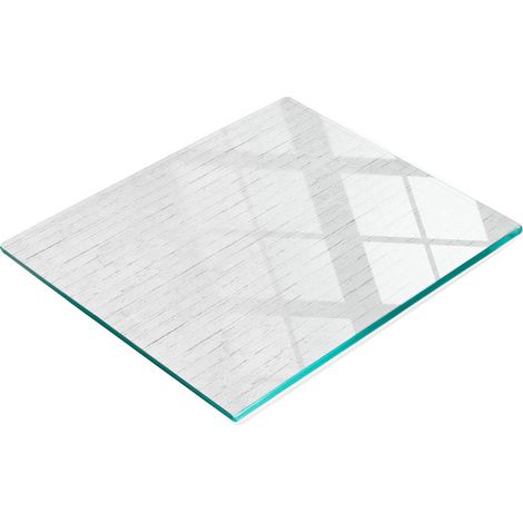 Tabla de cortar y servir decorativa de vidrio con diseño de pared de ladrillo, 60x52 cm. (1/5)