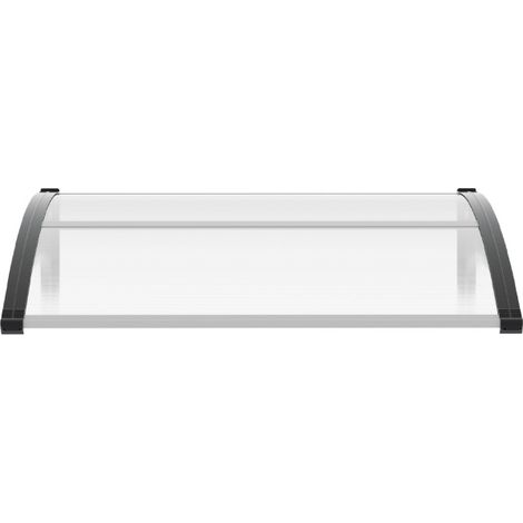 SWANEW 100 x 120 cm Tettoia per porta Tettoia per porta d'ingresso marquise per terrazza