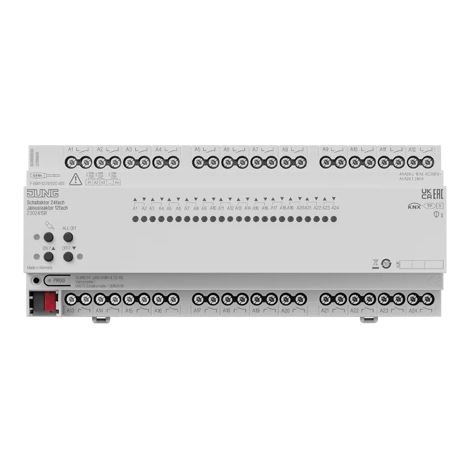 Jung KNX Actuador de conmutación 24 veces, KNX Actuador de persiana 12 veces, REG, 12 TE, Secure 23024 1S R