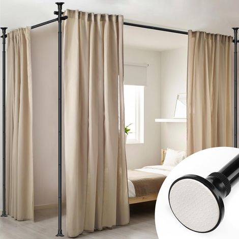 Tringle à rideaux pour salon, chambre à coucher ou bureau, 121 à 304 cm (L), 71 à 289 cm (l) (1/5)