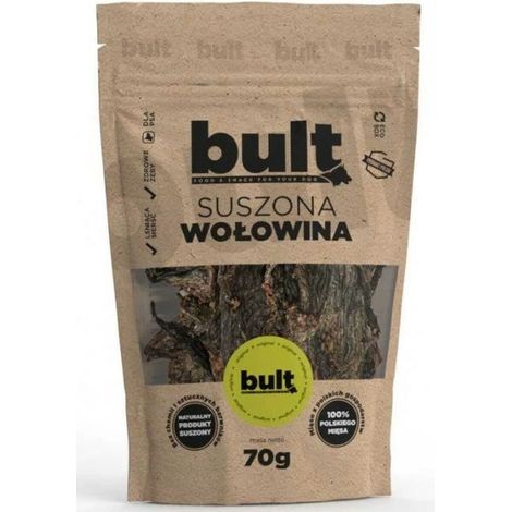 BULT snack masticabile naturale per cani al gusto di manzo essiccato, 70 g