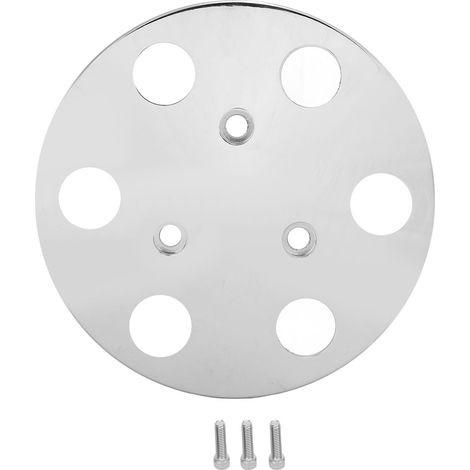 Ortviai Couvre-Poulie d'Embrayage Compresseur Climatisation Sanden 508/SD5 en Alliage d'Aluminium Chromé Argent