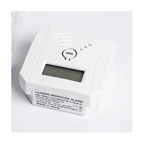 Kohlenmonoxid-Detektor-Paket, tragbarer CO-Detektor, Reise-Kohlenmonoxid-Alarm, CO-Monitor mit empfindlichem CO-Sensor, batteriebetrieben, LCD-Digitalanzeige, akustische Warnung, UL 2034-konform (1/4)