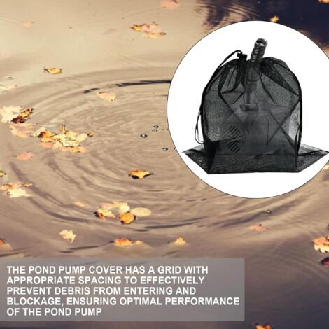 Sac filtrant pour pompe – Sac barrière en maille pour pompe à eau, résistant aux intempéries, accessoires de filtration pour jardin, cour, parcs, pelouse extérieure (1/4)