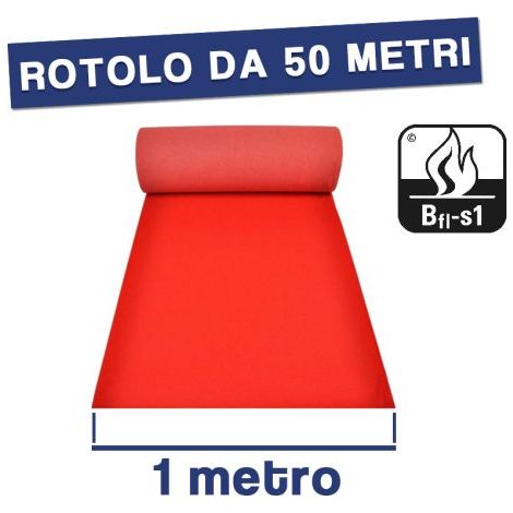 PASSATOIA TAPPETO NUZIALE ROSSO CHIESA NEGOZIO STUDIO 50 MT(14011/50) (1/3)