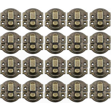 Lot de 20 crochets en bronze, finition antique, fixation murale robuste pour suspension d'outils et ustensiles, pack de 20 unités, design classique, usage intérieur et extérieur, résistant à la corros (1/5)
