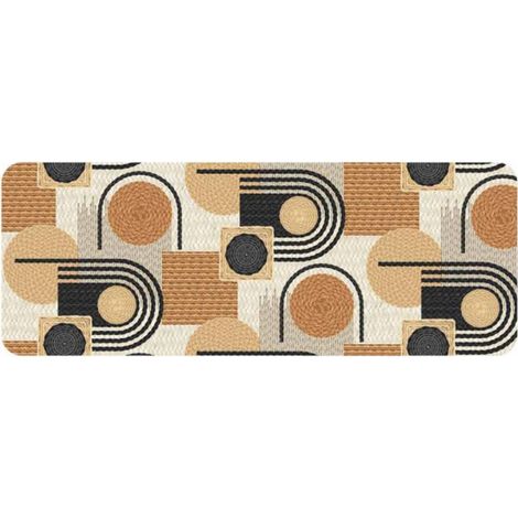 Tapis Déco Imprimé "Rondipop" 45x120cm Noir (1/2)