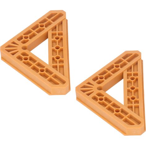 Carré de calage bois 45° et angle droit en ABS, outil de traçage et serre-joint pour menuiserie, 2 pièces (1/5)