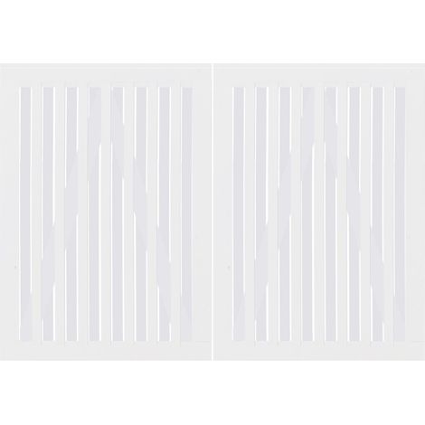 Plus Doppeltor Nagano 200 x 140 cm RAL 9010 Weiß